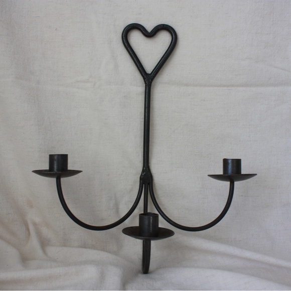 Wrought iron candle sconce - Picture 3 of 7
